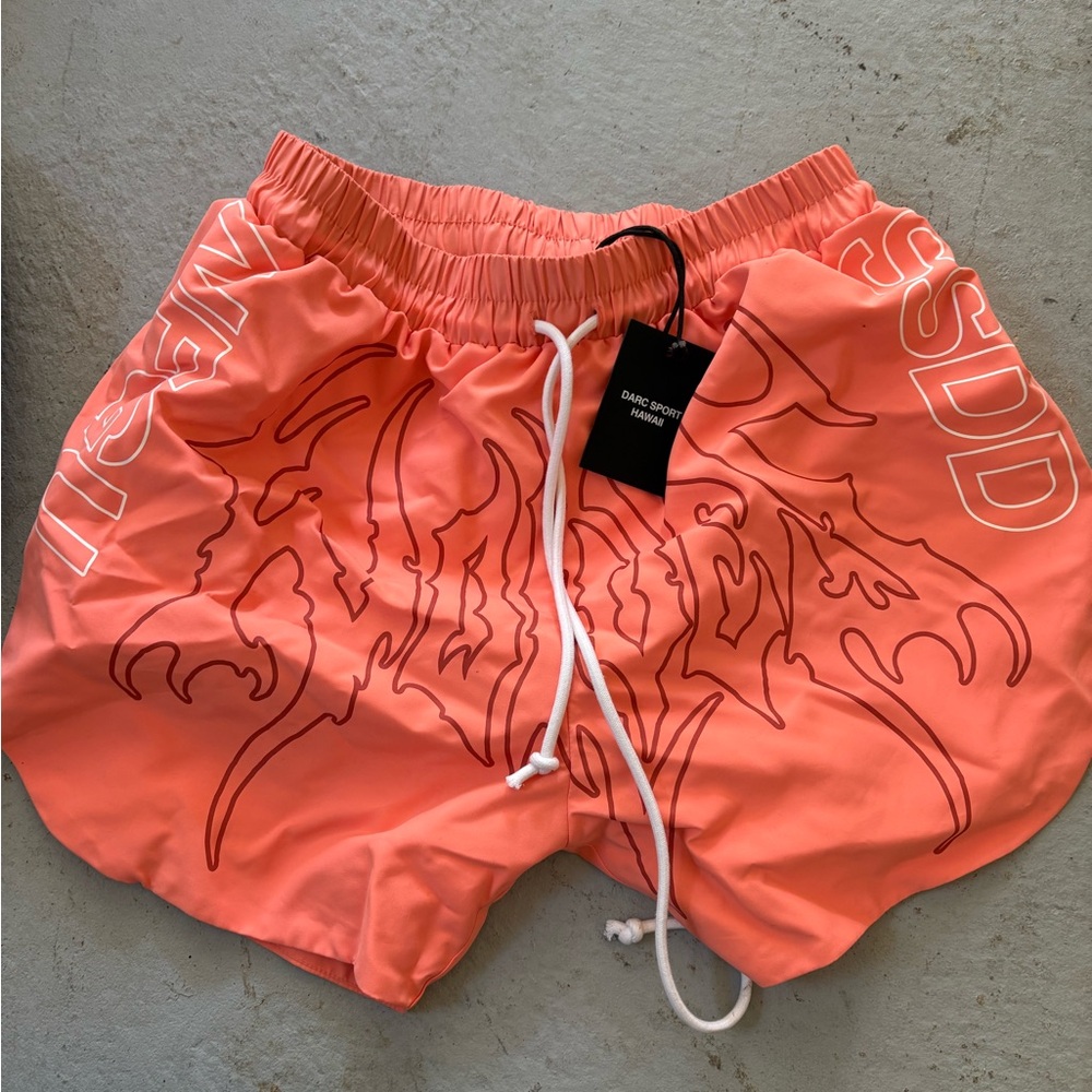 Darc Sport Orange Athletic Shorts